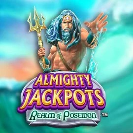 Official Jackpots logo: Almighty Jackpots – Realm of Poseidon by Novomatic at GoldRun Casino