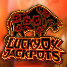 Lucky Ox Jackpots slot logo by Rival at GoldRun Casino