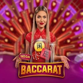 Mega Baccarat game by Pragmatic Play – logo hosted on GoldRun Casino