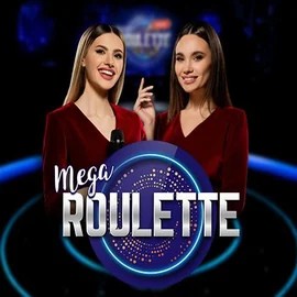 Mega Roulette slot logo by Pragmatic Play at GoldRun Casino